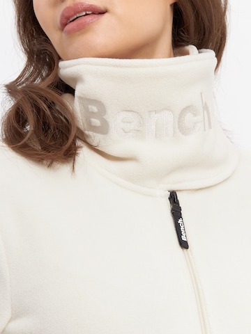 BENCH Fleece jacket 'Funnel' in White