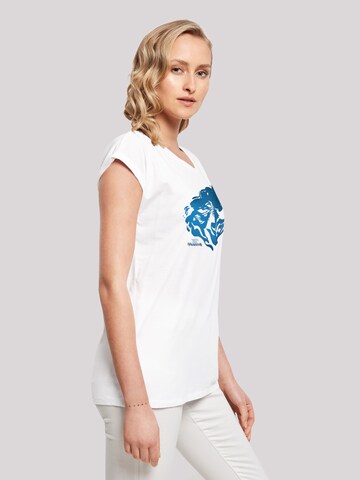 F4NT4STIC Shirt 'Disney Frozen 2 Nokk Silhouette' in White