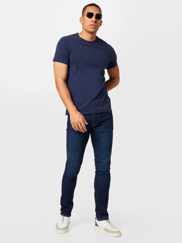 BLEND T-Shirt 'Dinton' in Blau