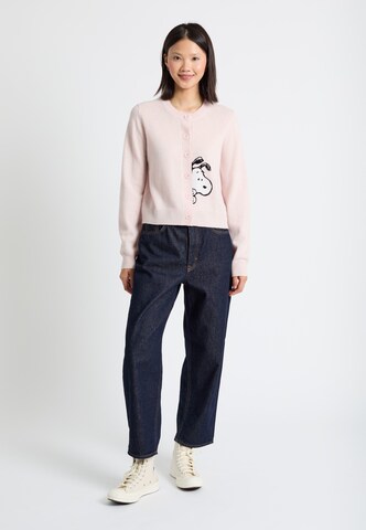 Chinti & Parker Cardigan 'Sneeky Snoopy' i pink