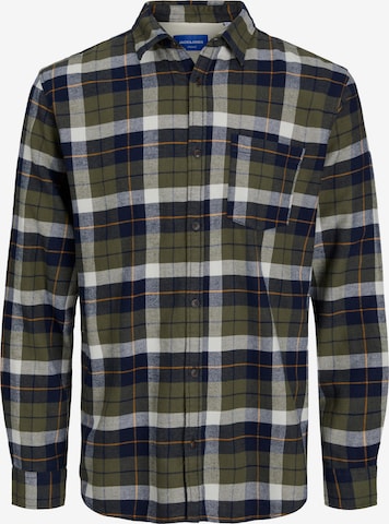 JACK & JONES Button Up Shirt 'Owen' in Green: front