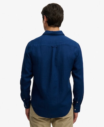 Coupe regular Chemise 'Riviera' Superdry & Co en bleu