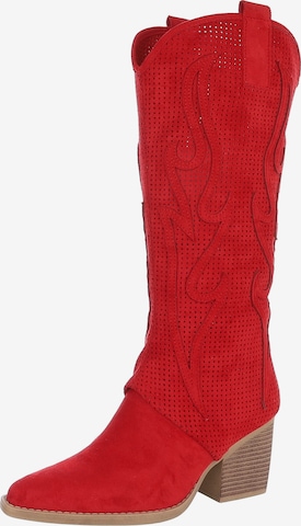 Ital-Design Sommerstiefel in Rot: Vorderseite