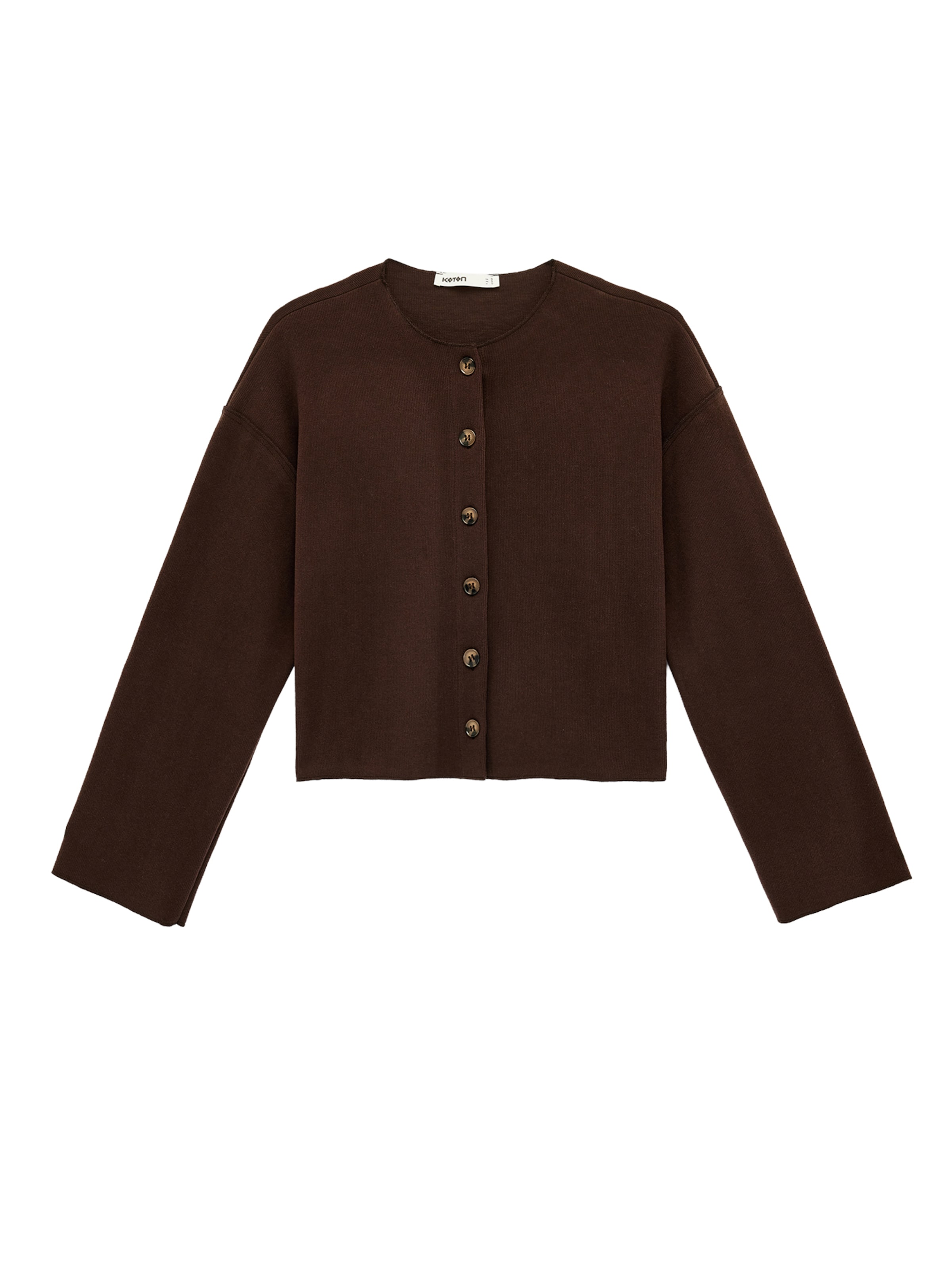 Koton Gebreid vest in Bruin: voorkant