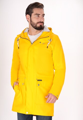 Cappotto di mezza stagione di Schmuddelwedda in giallo: frontale