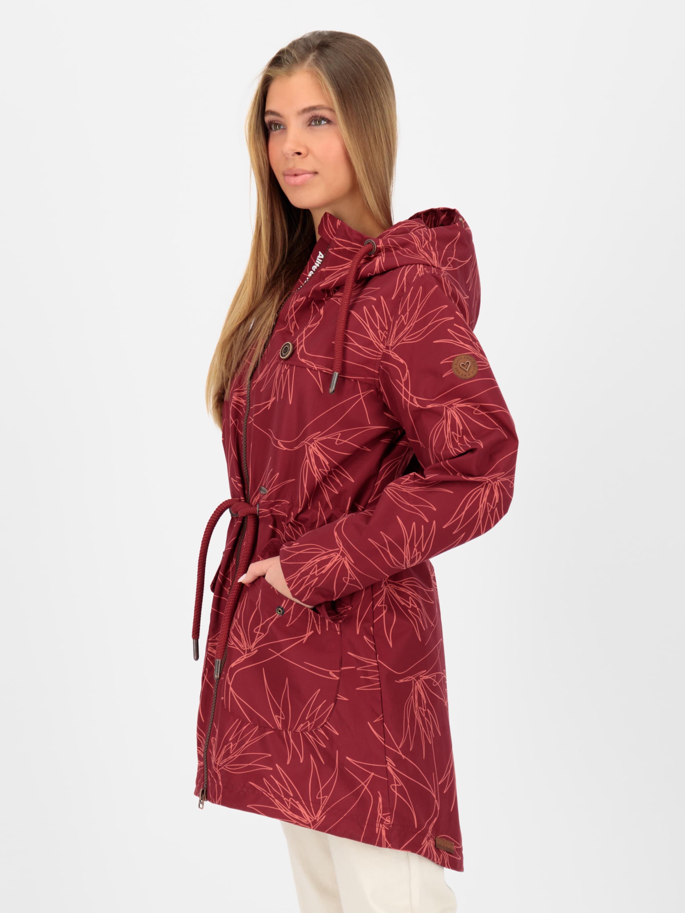 alife & kickin Parka de primăvară-toamnă 'Charlotte' pe Roșu
