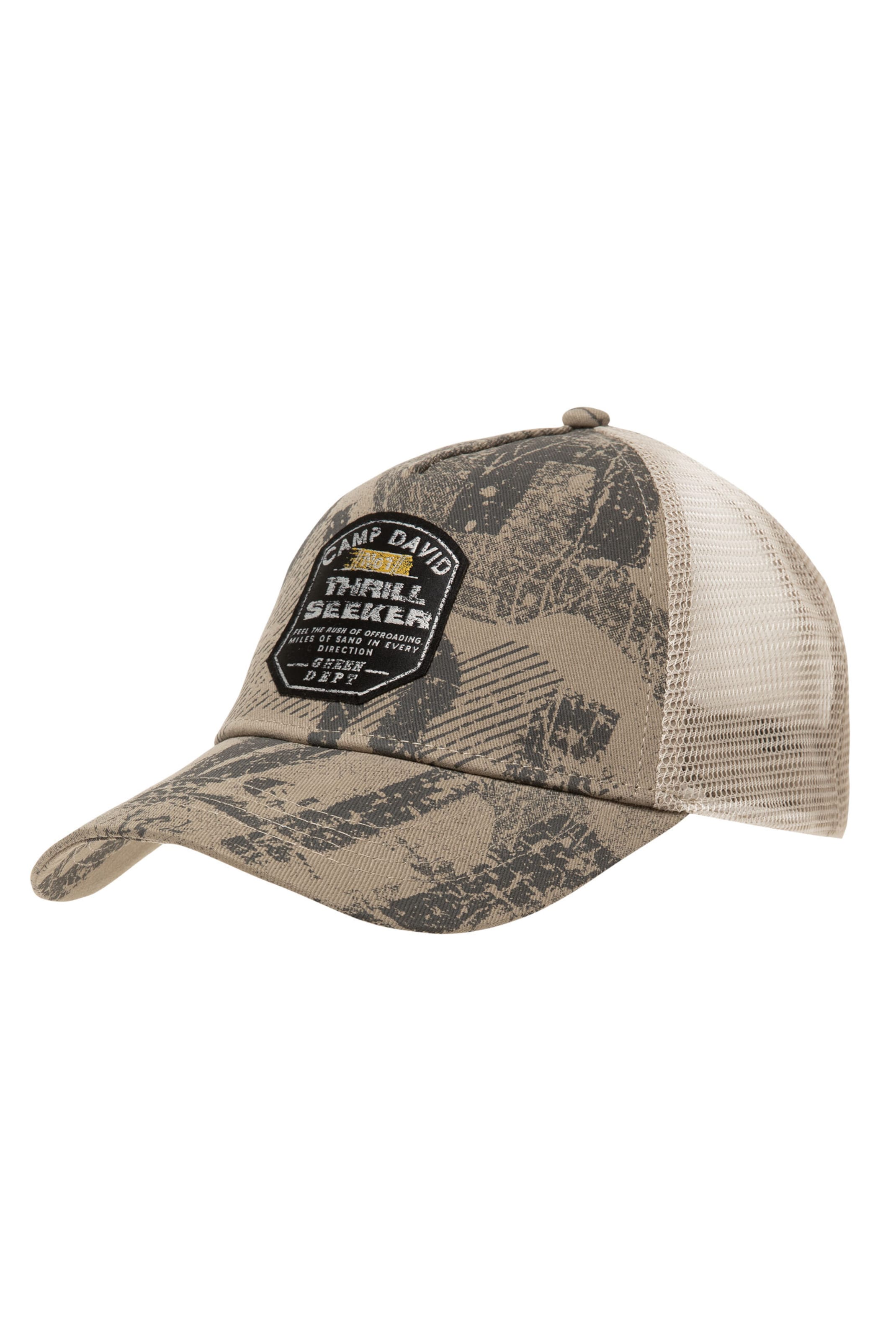 CAMP DAVID Athletic Cap in Brown: front