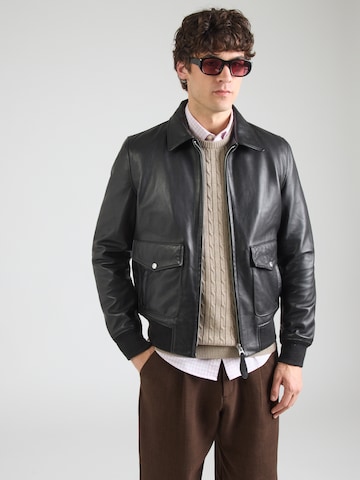 Schott NYC - Chaqueta de entretiempo en negro: frente