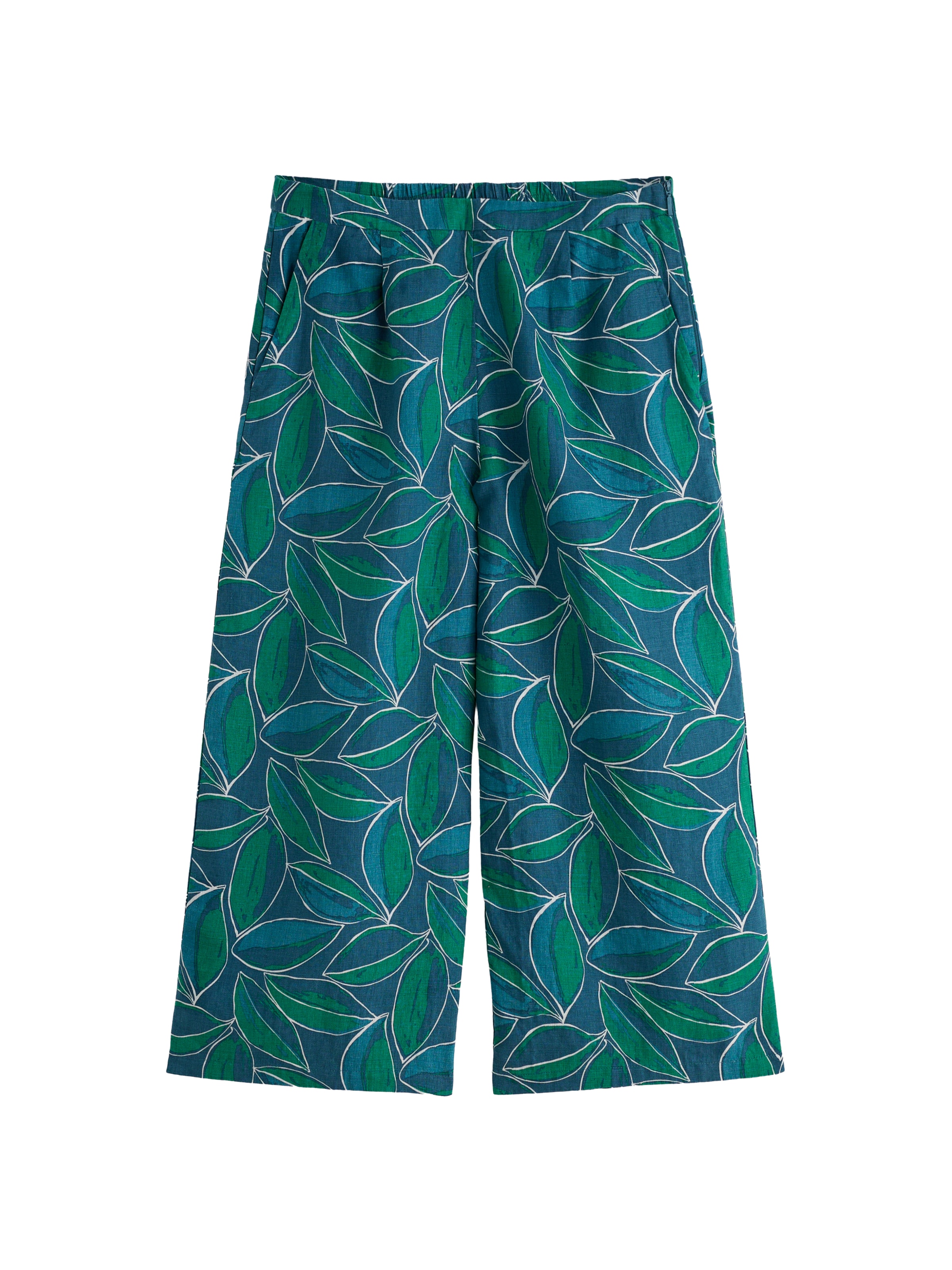 Seasalt Cornwall Wide leg Pants 'Peaceful Haven' in Blue: front