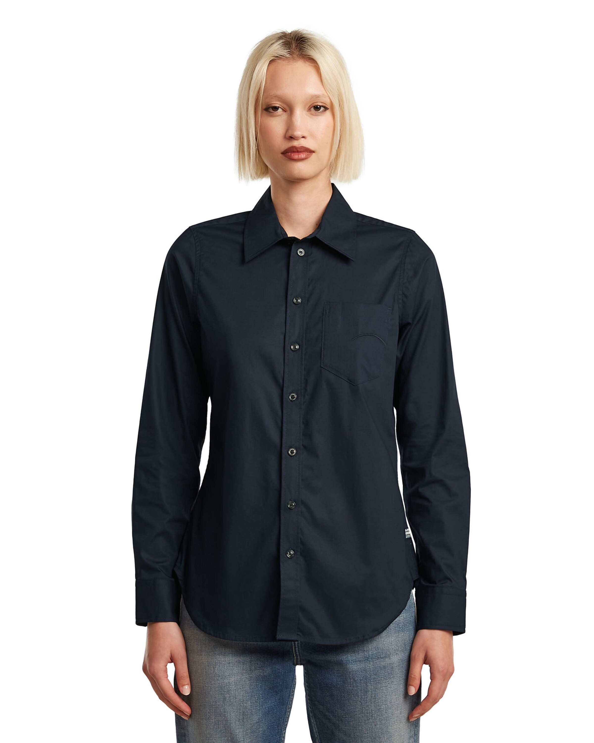 G-STAR Blouse in Blauw: voorkant