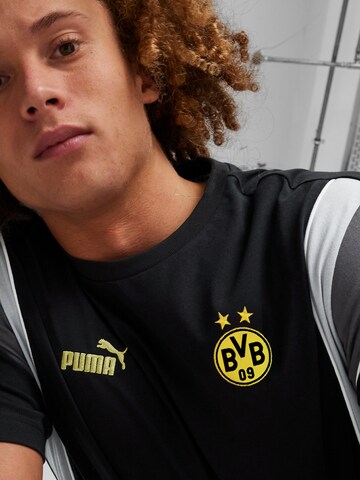 PUMA Λειτουργικό μπλουζάκι 'BVB FtblArchive' σε μαύρο