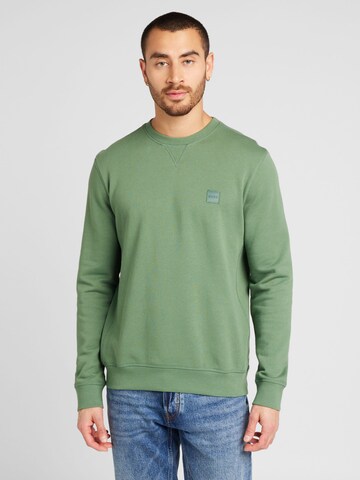 zaļš BOSS Sportisks džemperis: no priekšpuses