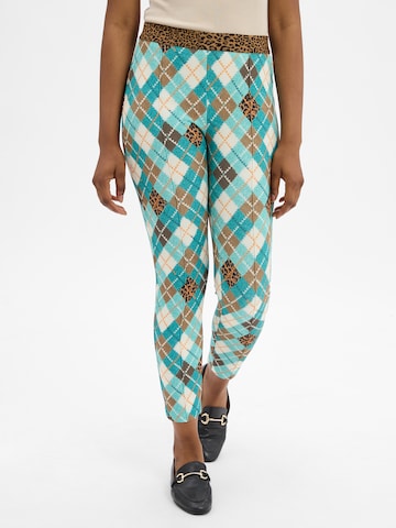 Skinny Leggings 'Sofia' Marc Cain en bleu : devant