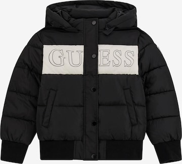 Geacă de primăvară-toamnă de la GUESS pe negru: față