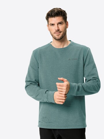 VAUDE Athletic Sweater in Green: front