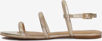 Kazar Sandals in Gold: front