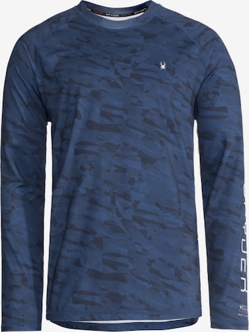 Spyder - Camisa funcionais em azul: frente