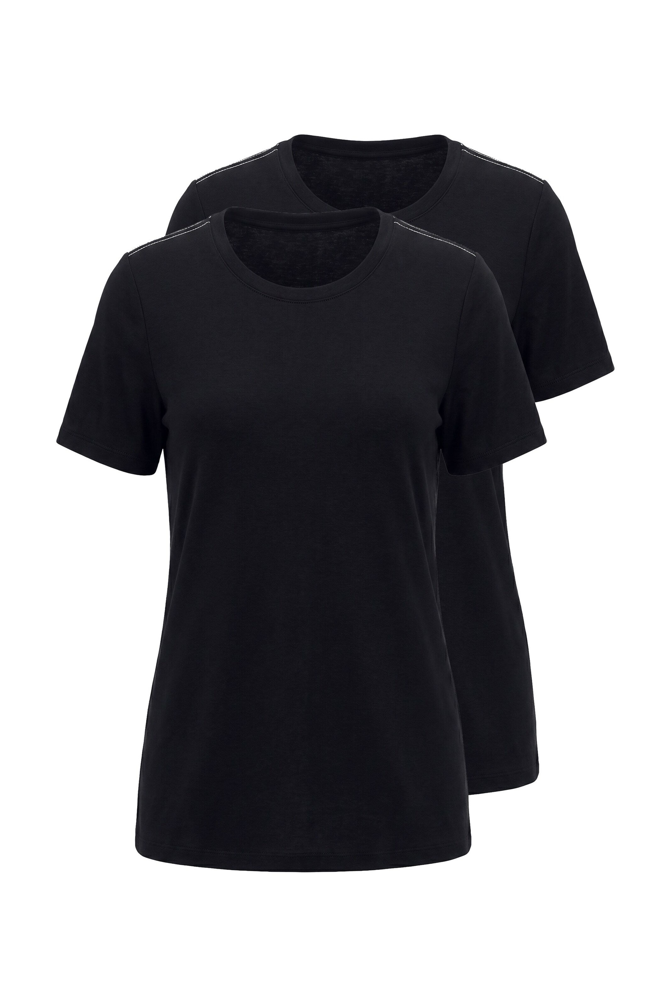 Ulla Popken Shirt in Schwarz: Vorderseite