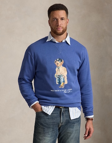 Polo Ralph Lauren Big & Tall Μπλούζα φούτερ 'SEASONAL FLEECE' σε μπλε: μπροστά