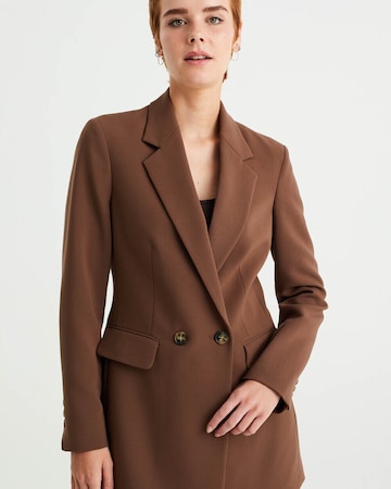 WE Fashion Blazer in Brown: front