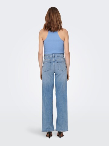 ONLY Wide leg Jeans 'Madison' in Blauw