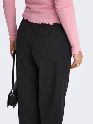 ONLY Wide Leg Lærredsbukser 'ONLTanny' i sort