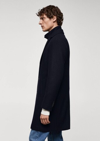 MANGO MAN Between-Seasons Coat 'Uriel' in Blue