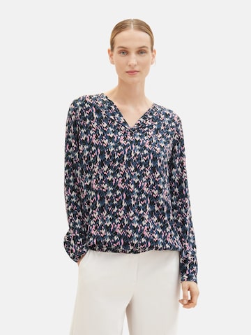 TOM TAILOR Blouse in Blauw: voorkant