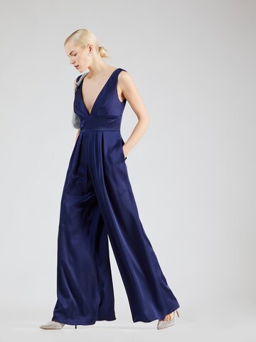 Tuta jumpsuit di mascara in blu