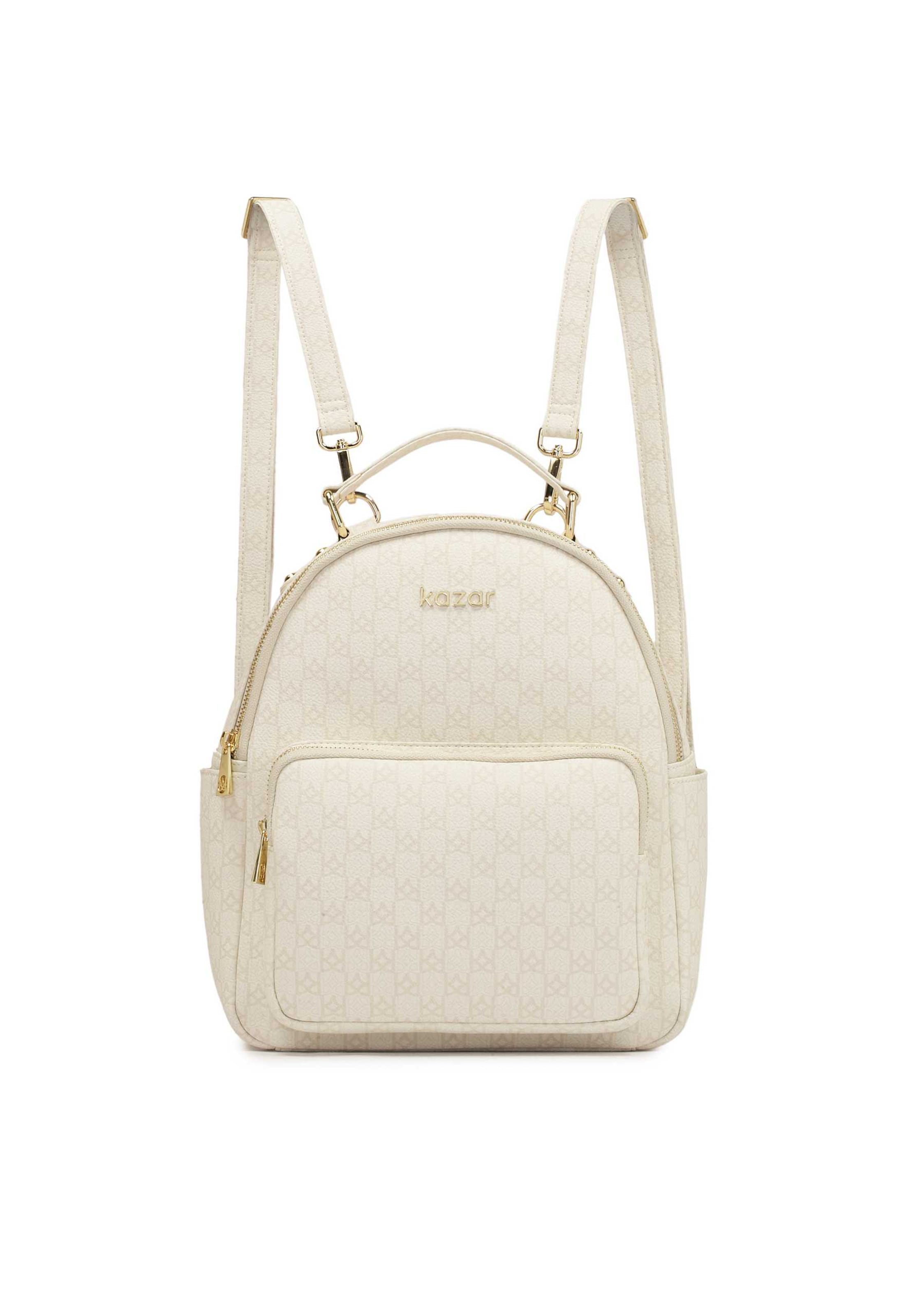 balts Kazar Mugursoma: no priekšpuses