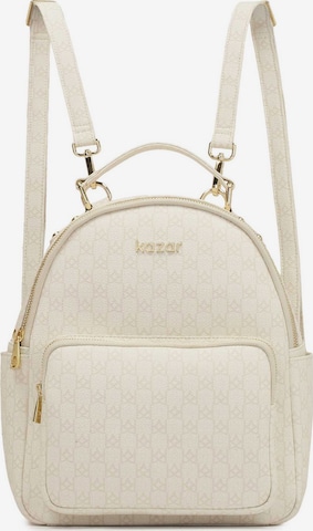 Kazar Backpack in White: front