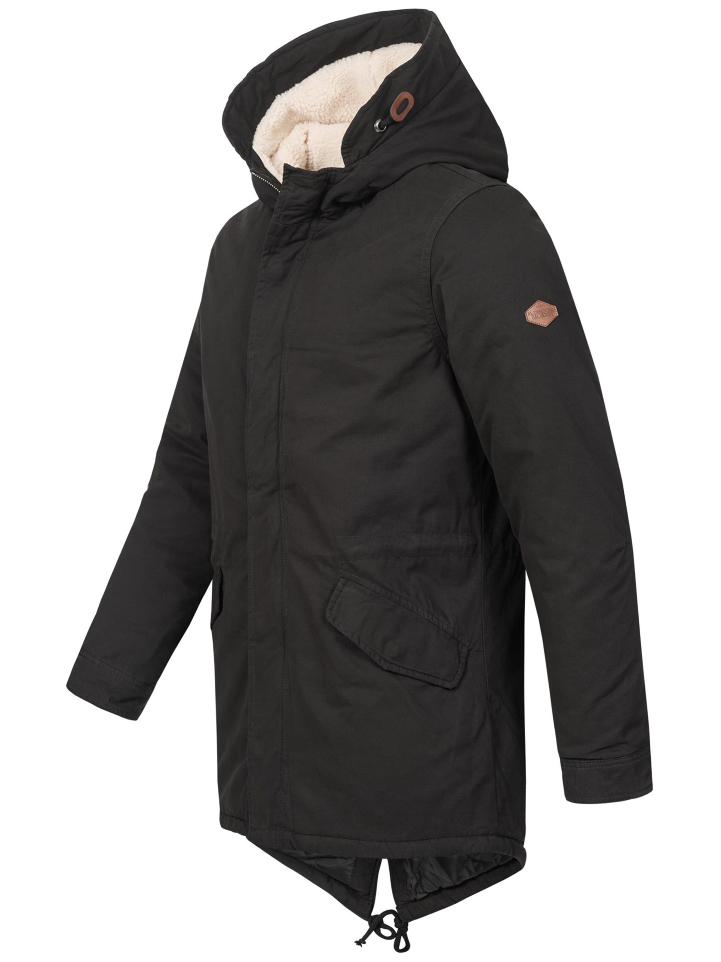 Alessandro Salvarini Parka in Schwarz