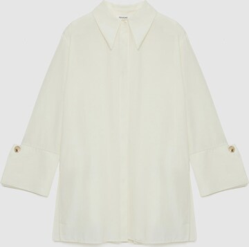 Touché Privé - Camiseta 'Poplin Shirt With Wide Cuff' en beige: frente