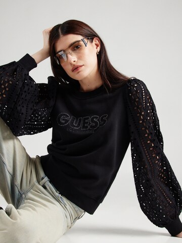 GUESS - Sweatshirt 'SANGALLO' em preto