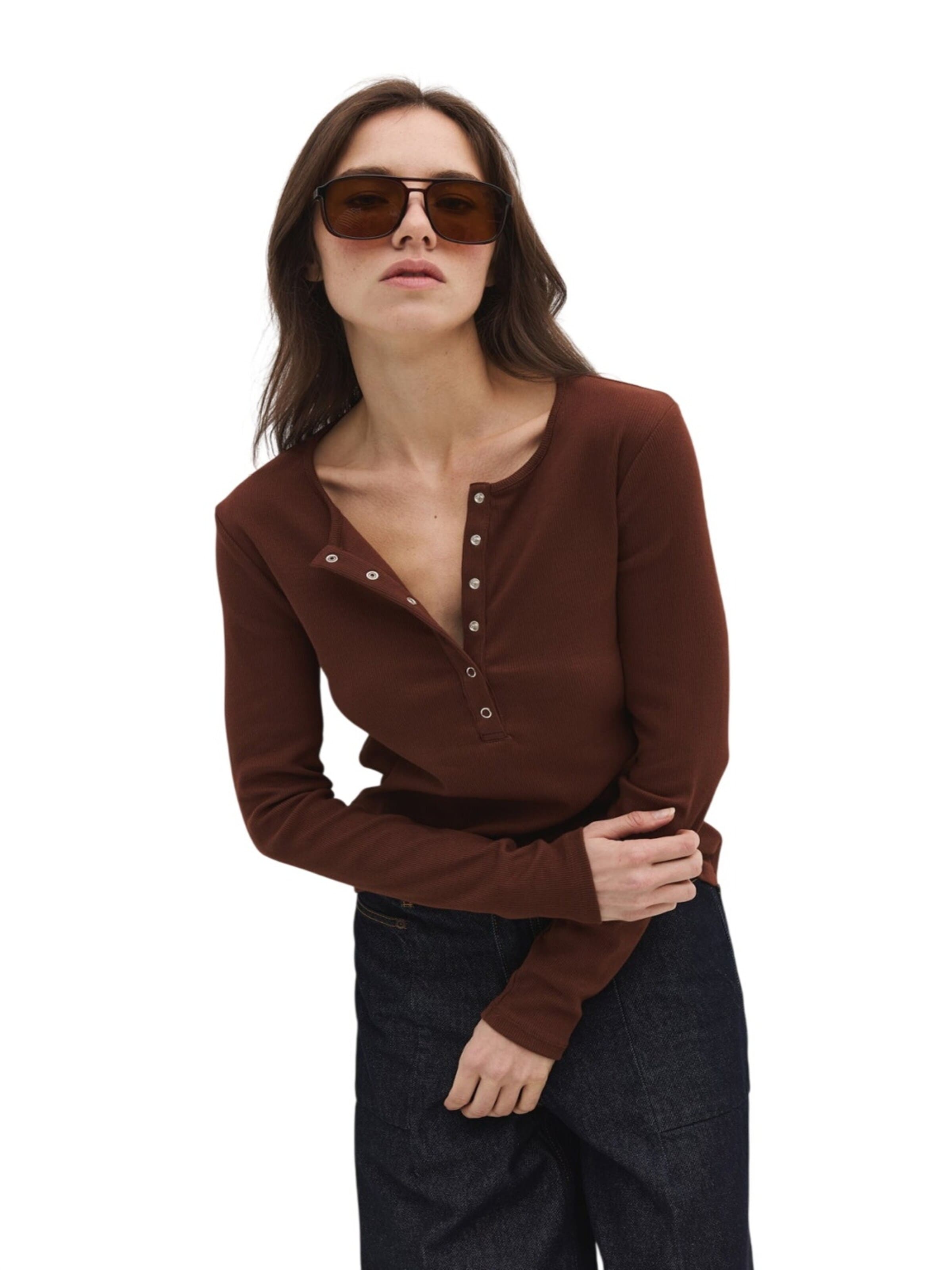 T-shirt No Matter What en marron