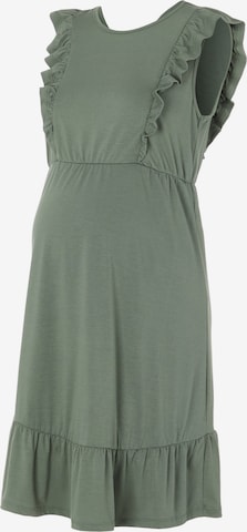 MAMALICIOUS Summer Dress in Green: front