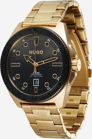 HUGO Red - Reloj analógico en oro: frente