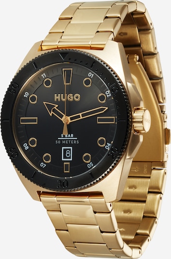 HUGO Red Αναλογικό ρολόι σε χρυσό / μαύρο, Άποψη προϊόντος