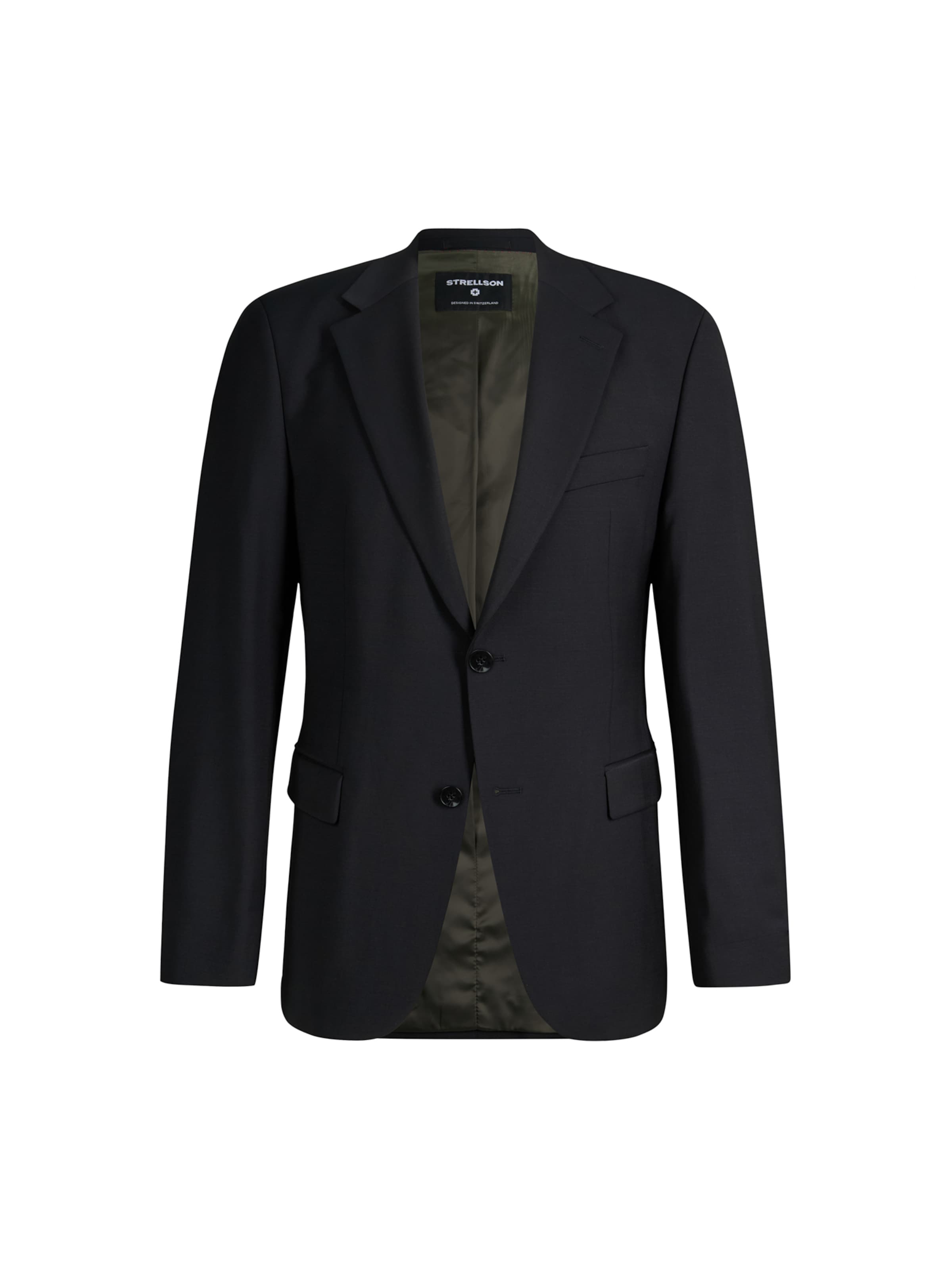 STRELLSON Slim fit Business-colbert 'Alzer5' in Zwart: voorkant