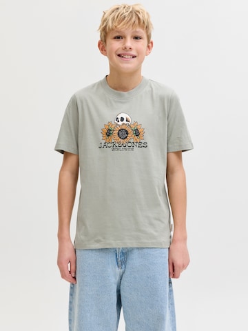 Jack & Jones Junior T-Shirt 'JORCATSKILLS' in Grün: Vorderseite