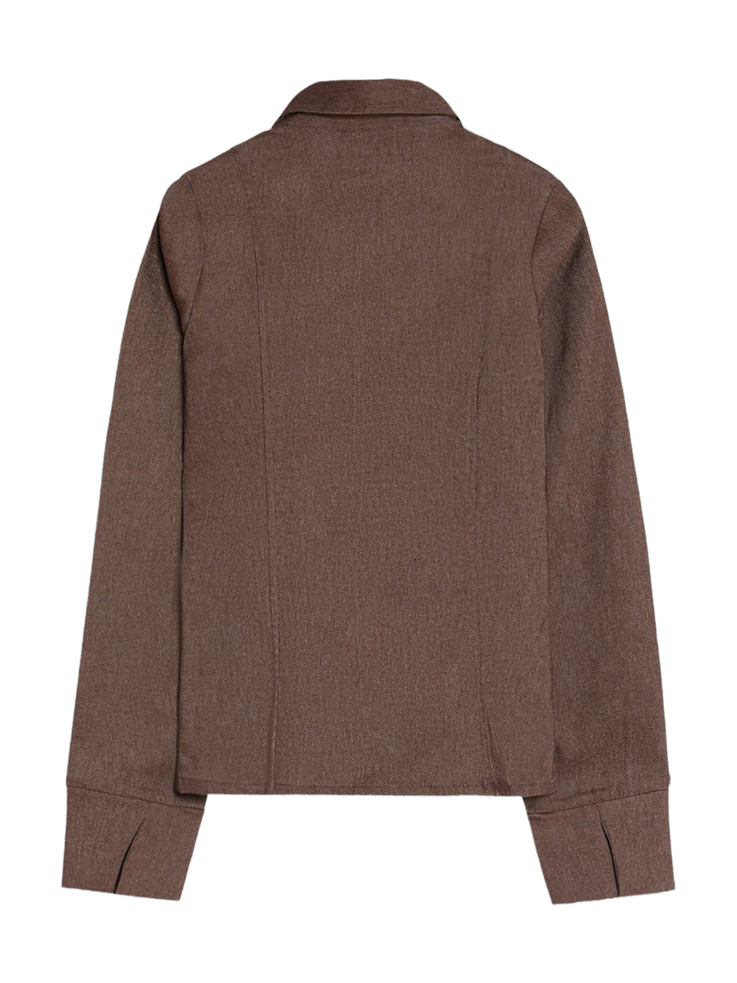 Chemisier Bershka en marron