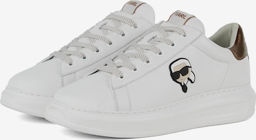 Karl Lagerfeld Matalavartiset tennarit värissä valkoinen: etupuoli