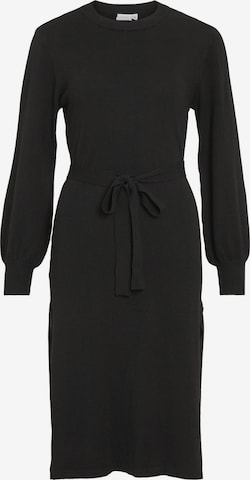 VILA Knit dress in Black: front