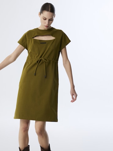 Twist Jurk in Groen: voorkant
