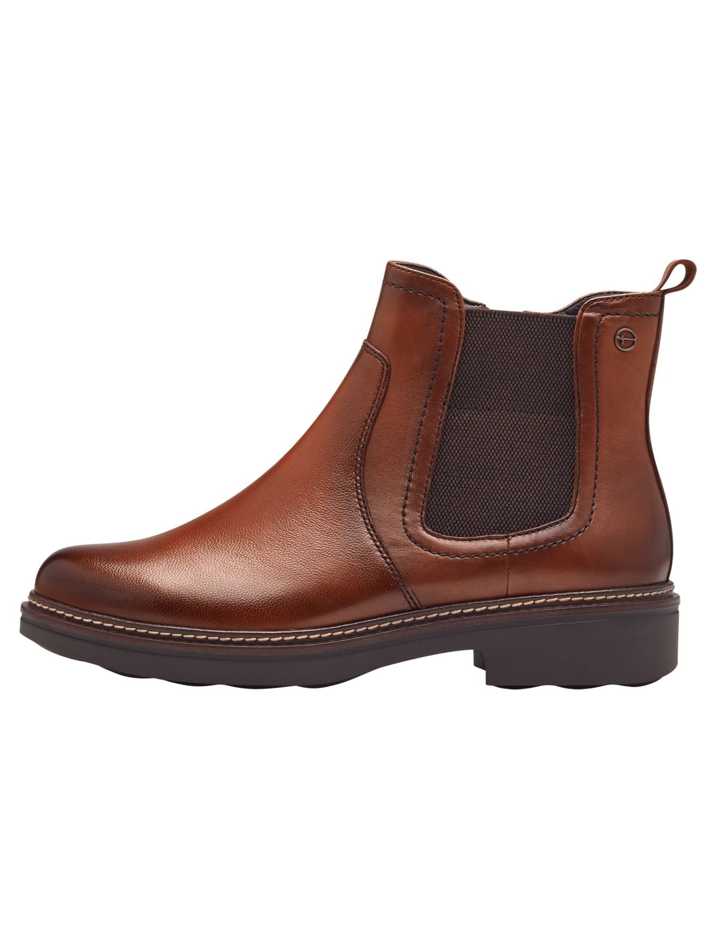 Tamaris Chelsea boots in Brown: front