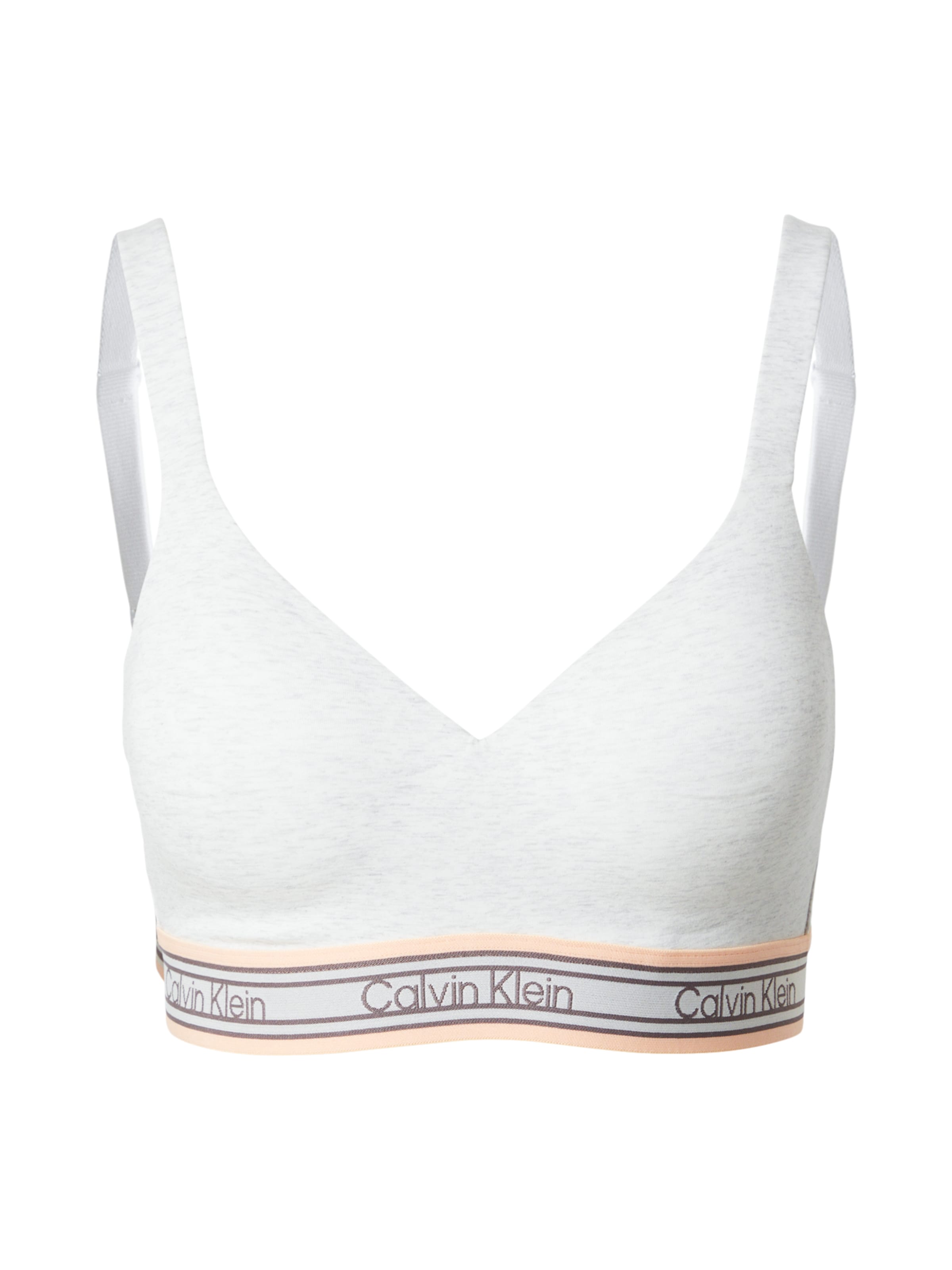 Calvin Klein Underwear Бюстие Сутиен в сиво: отпред
