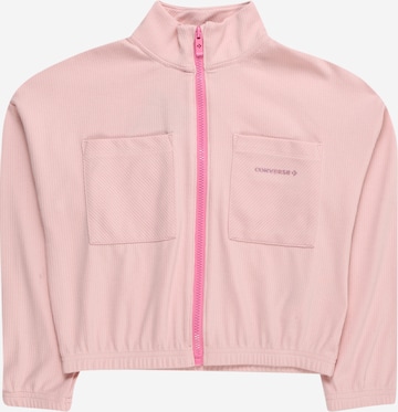 CONVERSE Демисезонная куртка в Ярко-розовый: спереди
