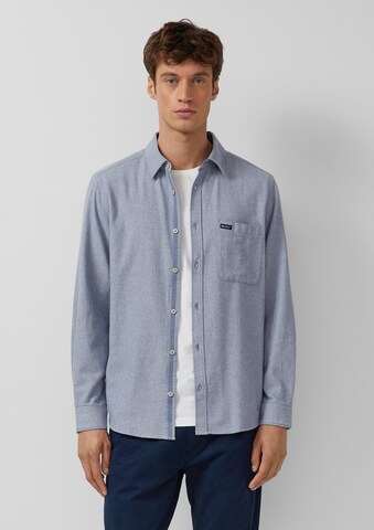 Coupe regular Chemise s.Oliver en bleu : devant