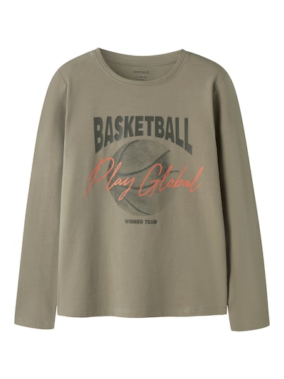 NAME IT T-Shirt 'NKMVUX' en 122-128 en kaki / saumon, Vue avec produit
