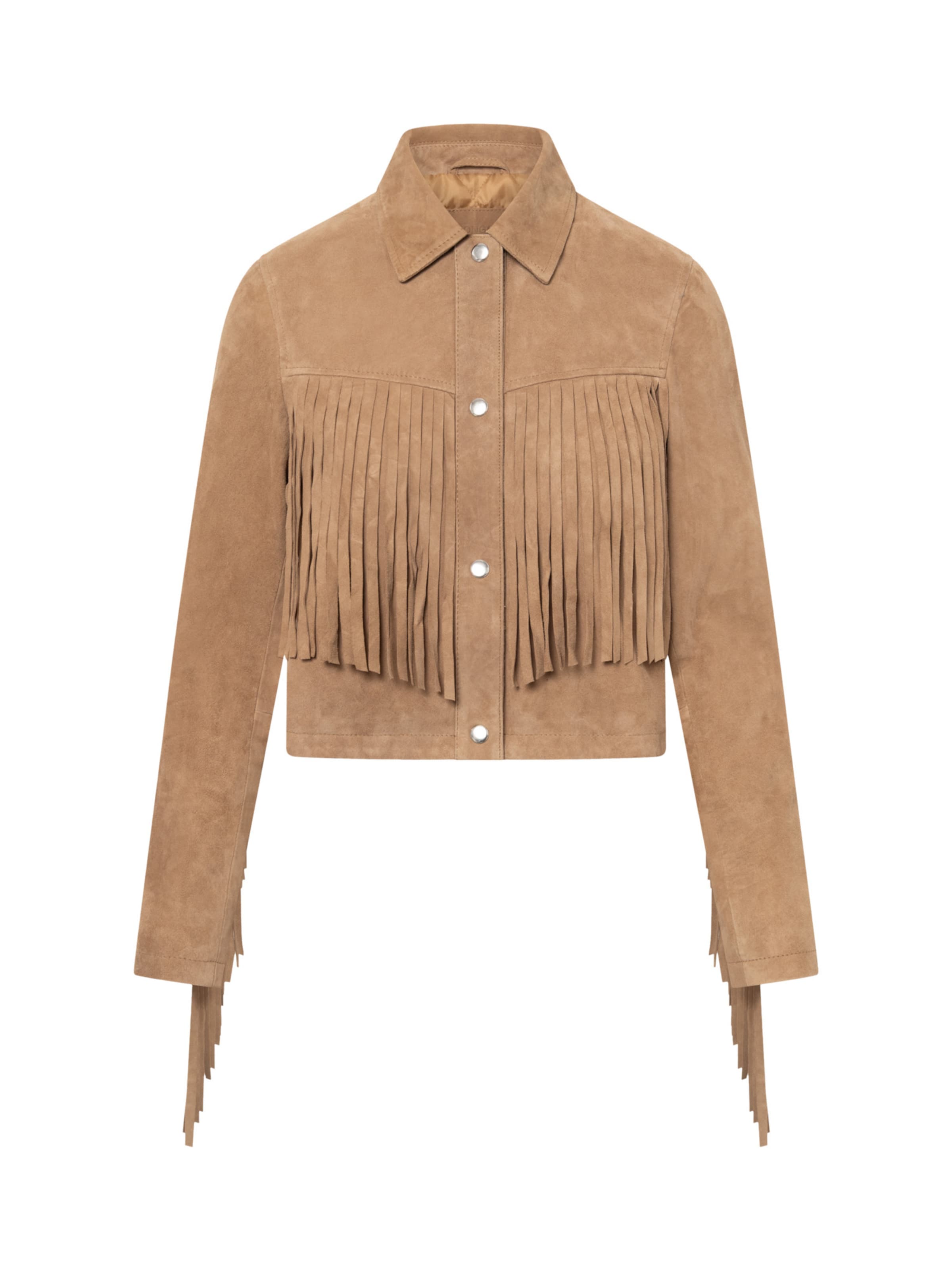 Bolongaro Trevor - Casaco meia-estação 'Nora Fringe' em castanho: frente